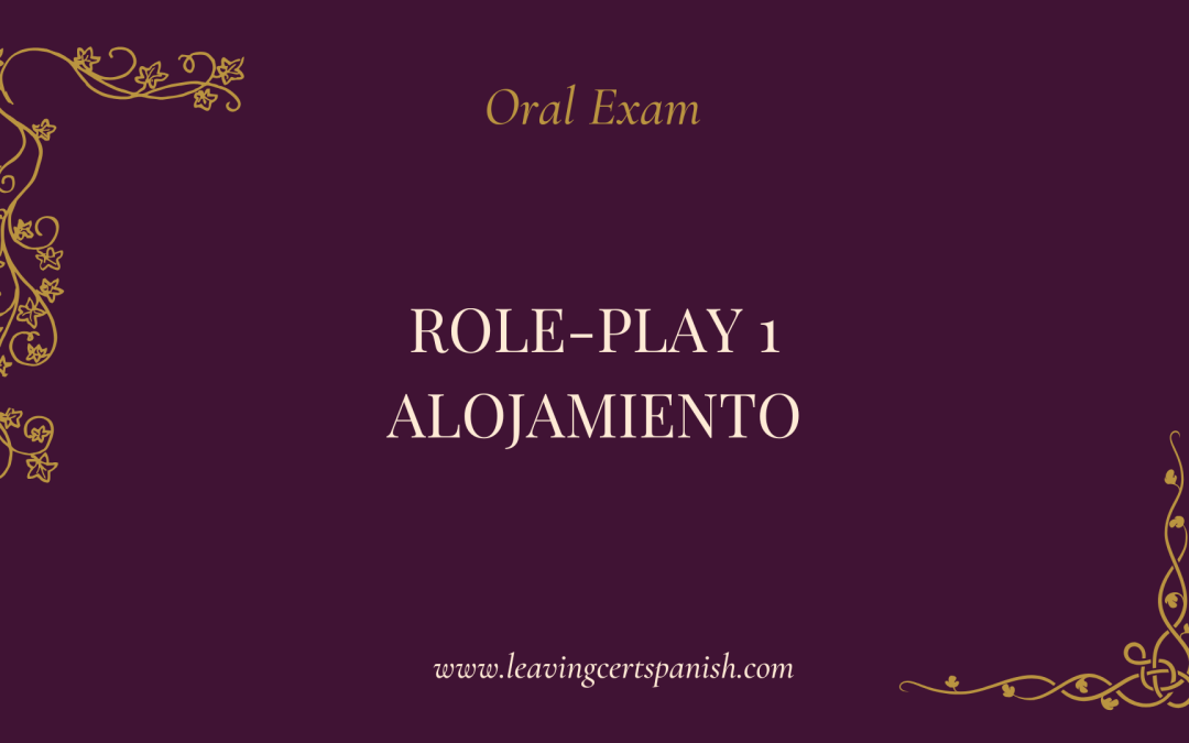 Role-Play 1. Alojamiento